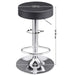 Black Height Adjustable Barstool with Thick seat |  WW120 Makfry