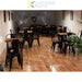 Bistro Dining Chair Steel Black Indoors |  WW163B Makfry