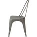 Bistro Dining Chair Steel Gun Metal Indoors |  WW163DG Makfry