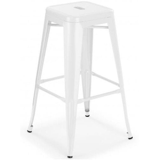 High Bar stool Steel White Indoors |  WW165WHITE Makfry