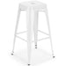 High Bar stool Steel White Indoors |  WW165WHITE Makfry