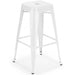 High Bar stool Steel White Indoors |  WW61WHITE Makfry