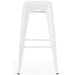 High Bar stool Steel White Indoors |  WW165WHITE Makfry