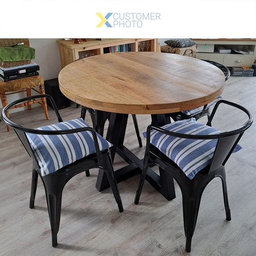 Bistro Dining Chair Steel Black Indoors |  WW167B Makfry