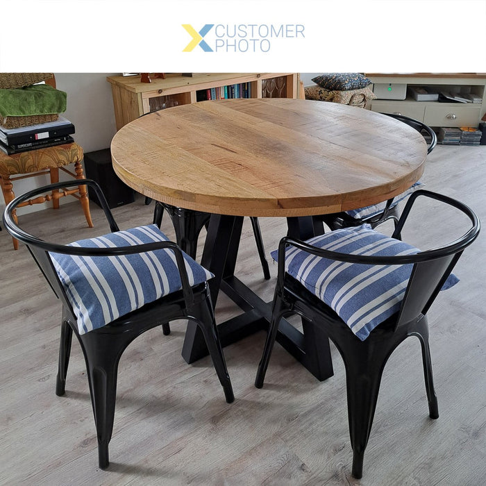Bistro Dining Chair Steel Black Indoors |  WW167B Makfry