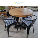 Bistro Dining Chair Steel Black Indoors |  WW167B Makfry