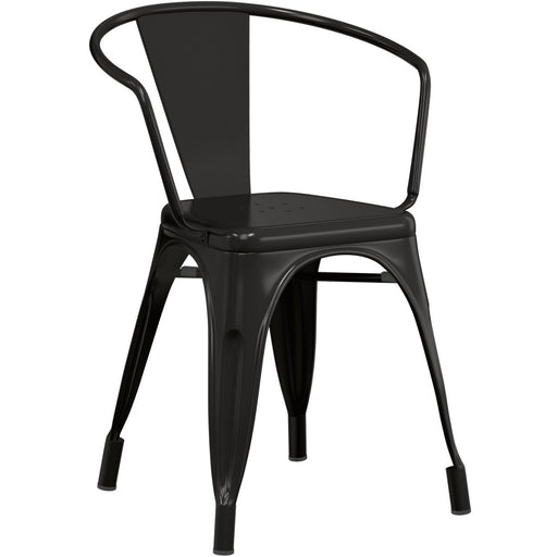 Bistro Dining Chair Steel Black Indoors |  WW167B Makfry