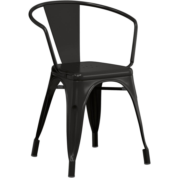 Bistro Dining Chair Steel Black Indoors |  WW167B Makfry