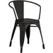 Bistro Dining Chair Steel Black Indoors |  WW167B Makfry