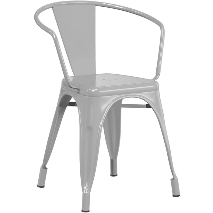 Bistro Dining Chair Steel Grey Indoors |  WW167G Makfry