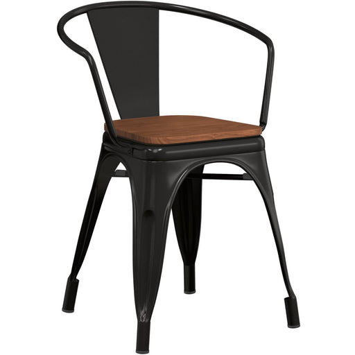Bistro Dining Chair Steel Black Indoors |  WW170B Makfry