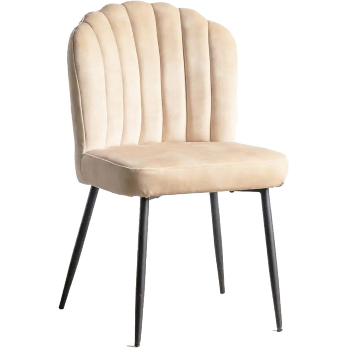 Velvet Dining Chair Beige |  WW189BEIGE