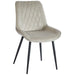 Side Dining Chair Velvet seat Beige |  WW198BEIGE Makfry