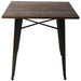 Bistro Table Pine wood top 800x800mm Indoors |  WW265PINE Makfry
