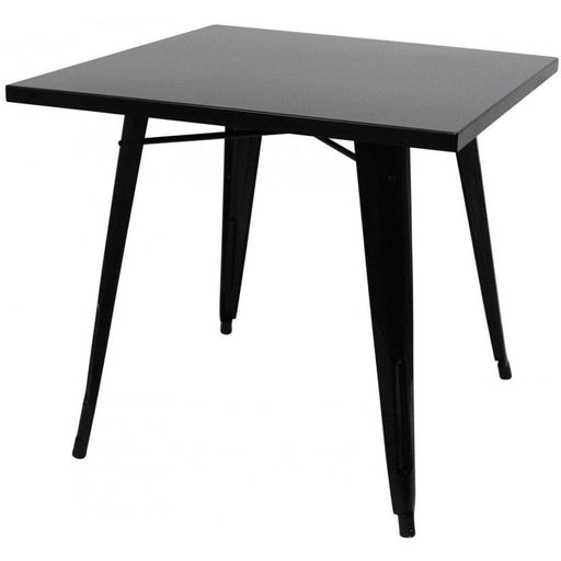 Bistro Table Steel Black 800x800mm Indoors |  WW285 Makfry