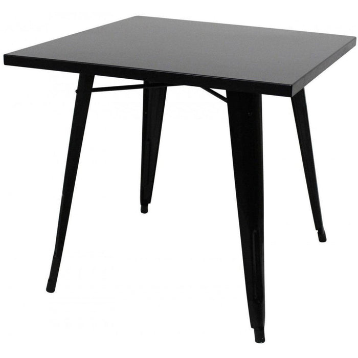 Bistro Table Steel Black 800x800mm Indoors |  WW285 Makfry