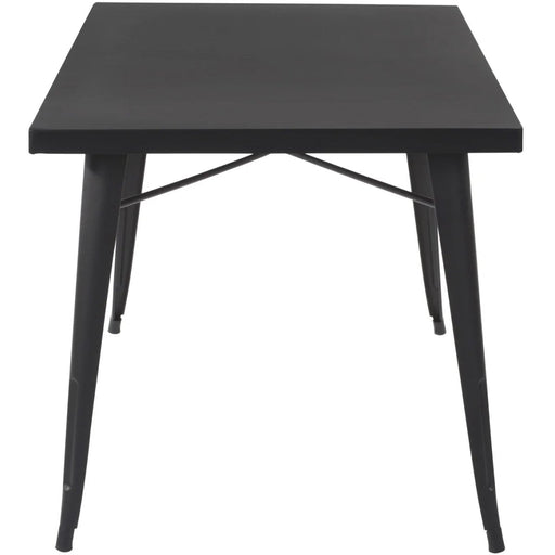Bistro Table Steel Black 800x800mm Indoors |  WW285 Makfry