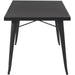 Bistro Table Steel Black 800x800mm Indoors |  WW285 Makfry