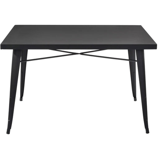 Bistro Table Black Metal 1200x600mm Indoors |  WW287 Makfry