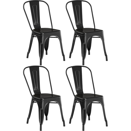 Bistro Dining Chair Steel Black Indoors |  WW60 Makfry