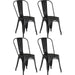 Bistro Dining Chair Steel Black Indoors |  WW60 Makfry