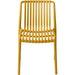 Bistro Dining Chair Plastic Yellow Indoors & Outdoors |  WW6076YELLOW Makfry