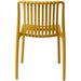 Bistro Dining Chair Plastic Yellow Indoors & Outdoors |  WW6076YELLOW Makfry