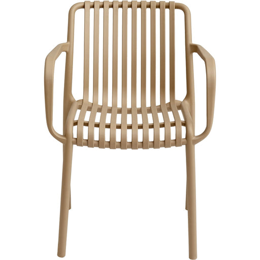 Bistro Dining Chair Plastic Beige Indoors & Outdoors |  WW6077BEIGE Makfry