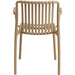 Bistro Dining Chair Plastic Beige Indoors & Outdoors |  WW6077BEIGE Makfry