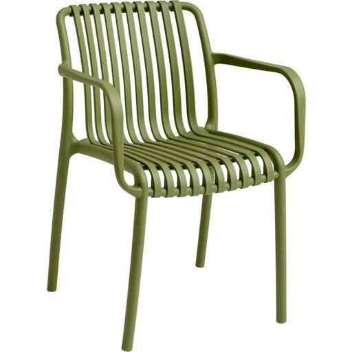 Bistro Dining Chair Plastic Green Indoors & Outdoors |  WW6077GREEN Makfry