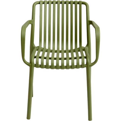 Bistro Dining Chair Plastic Green Indoors & Outdoors |  WW6077GREEN Makfry