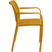Bistro Dining Chair Plastic Yellow Indoors & Outdoors |  WW6077YELLOW Makfry