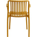 Bistro Dining Chair Plastic Yellow Indoors & Outdoors |  WW6077YELLOW Makfry