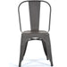 Bistro Dining Chair Steel Dark Grey Indoors |  WW163G Makfry