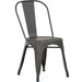Bistro Dining Chair Steel Dark Grey Indoors |  WW163G Makfry
