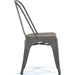 4pcs Bistro Dining Chair Steel Dark Grey Indoors |  WW60G Makfry