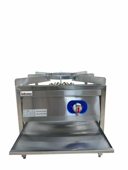 Infernus Gas Range Single Stockpot Burner NG Canmac Catering Equipment