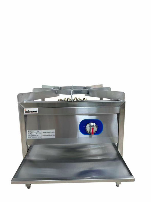 Infernus Gas Range Single Stockpot Burner NG Canmac Catering Equipment
