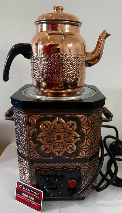 Turkish Copper Tea Maker 1 Pot Tea Boiler Bakir Tekli Cay Makinasi LPG/Electric