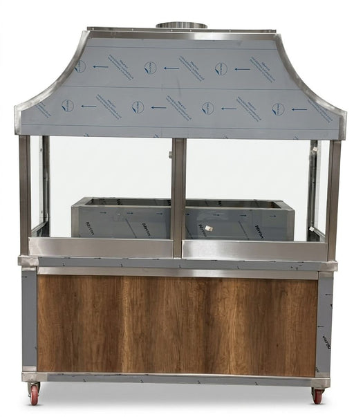 Canmac Stainless Steel Mangal Grill Station 170CM - Professional Charcoal BBQ CANMAC