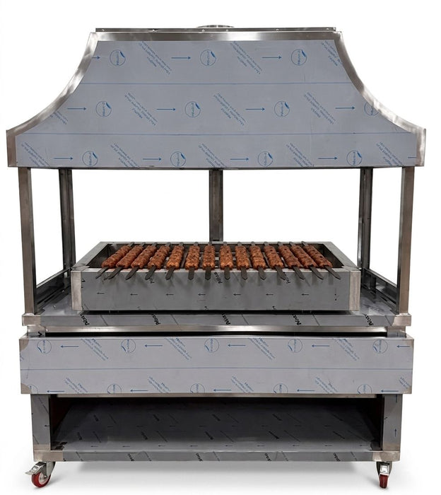 Canmac Stainless Steel Mangal Grill Station 170CM - Professional Charcoal BBQ CANMAC