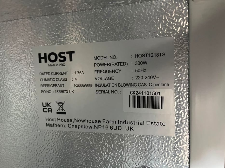 HOST HOST1218TS Commercial Triple Sliding Door Beer Cooler – 320L Canmac Catering Equipment
