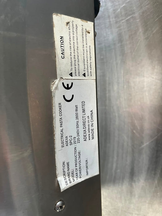 Adexa SPC2 Commercial Electric Pasta Cooker – 11L Canmac Catering Equipment