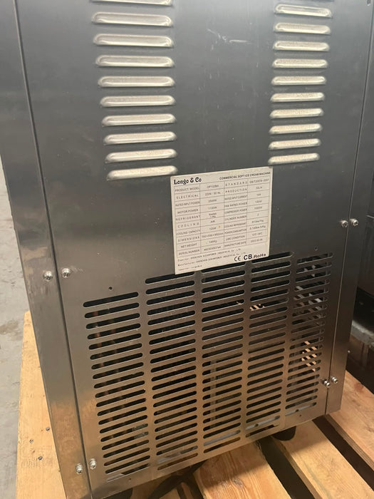 Commercial Longo & Co OP132BA Soft Ice Cream / Frozen Yoghurt Machine – 32L/H Canmac Catering Equipment
