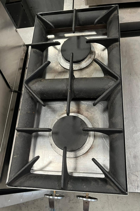 Commercial 2-Burner Natural Gas Countertop Range Canmac Catering Equipment