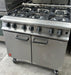 6 Burner Commercial Gas Range Cooker with Oven – Stainless Steel Canmac Catering Equipment