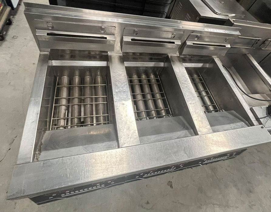 Henny Penny 3 Well Commercial Electric Open Fryer – Refurbished Canmac Catering Equipment