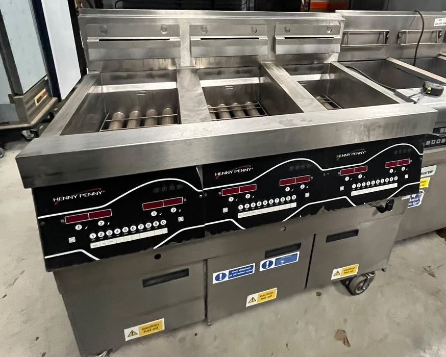 Henny Penny 3 Well Commercial Electric Open Fryer – Refurbished Canmac Catering Equipment