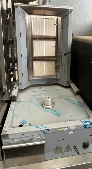 Commercial Gas Doner Kebab Machine Gyros Shawarma Grill 500mm Stainless Steel Canmac Catering Equipment
