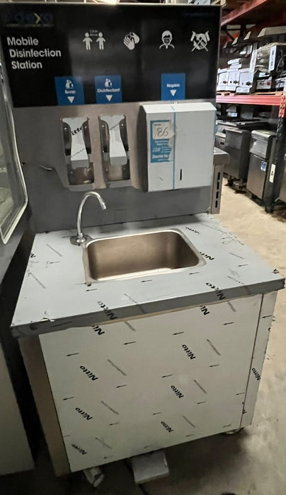 NEW MOBILE DISINFECTION / HAND WASH STATION – STAINLESS STEEL Canmac Catering Equipment